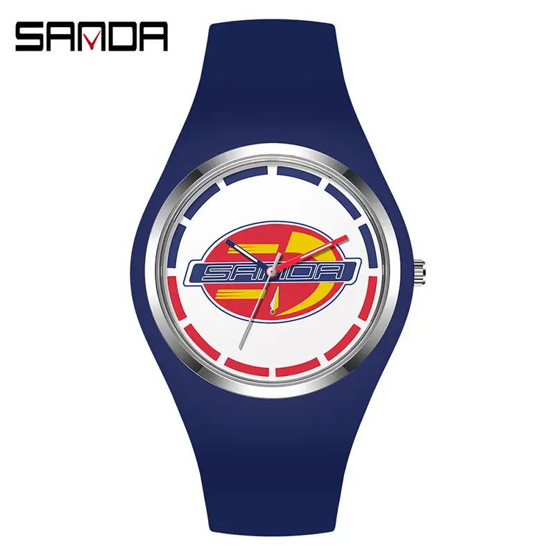 Sanda Women's Mint Quartz Watch Waterproof Electronic Band - Image 3
