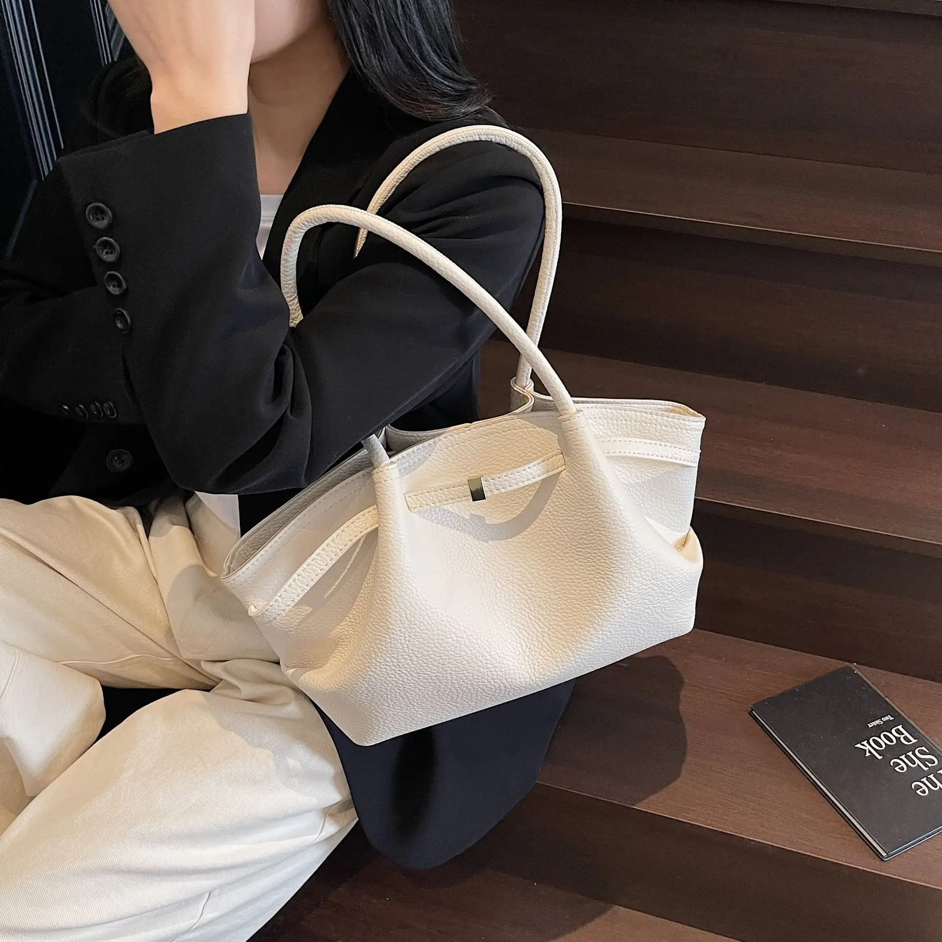 Korean Style Tan Shoulder Bag for Women 2026 - Image 8