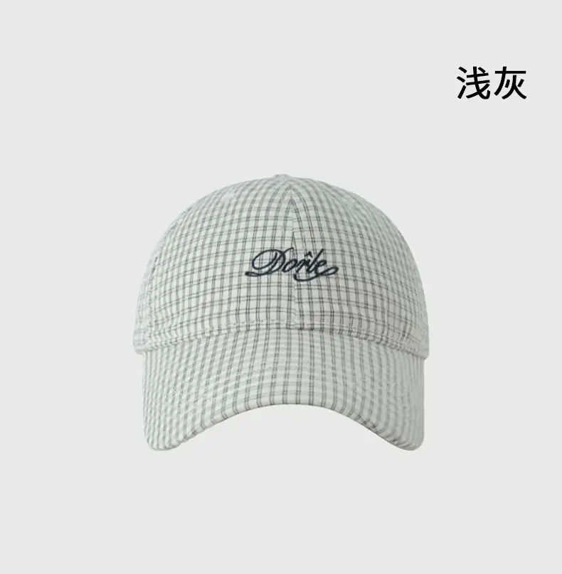 Pure Cotton Houndstooth Hat for Women Spring Summer — feature 22