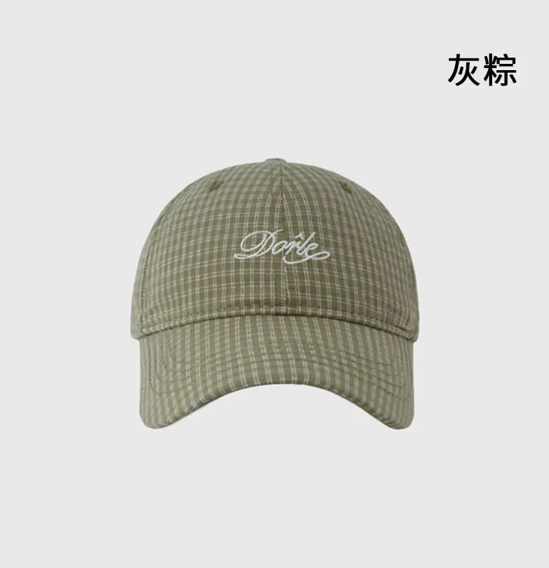 Pure Cotton Houndstooth Hat for Women Spring Summer — feature 23