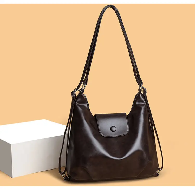 Black Leather Tote Bag for Women 2025 New Spring Commuter — feature 35