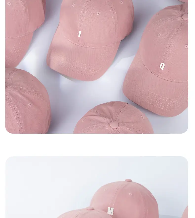 Pink Baseball Cap with Logo for Girls — feature 15