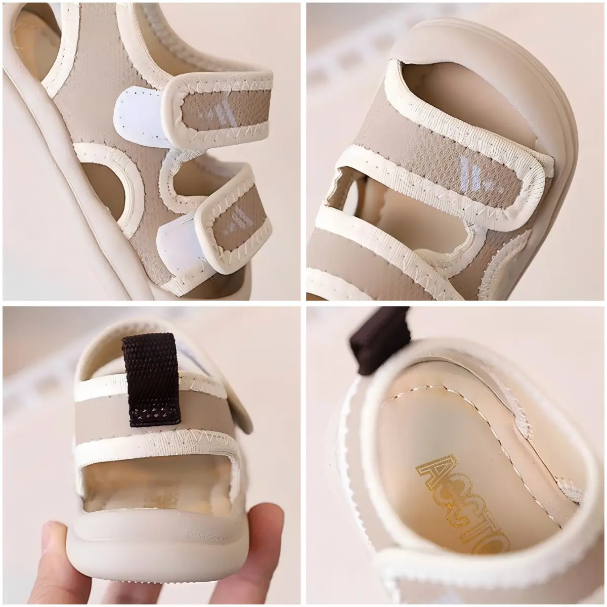 2026 Summer Toddler Sandals White Beige