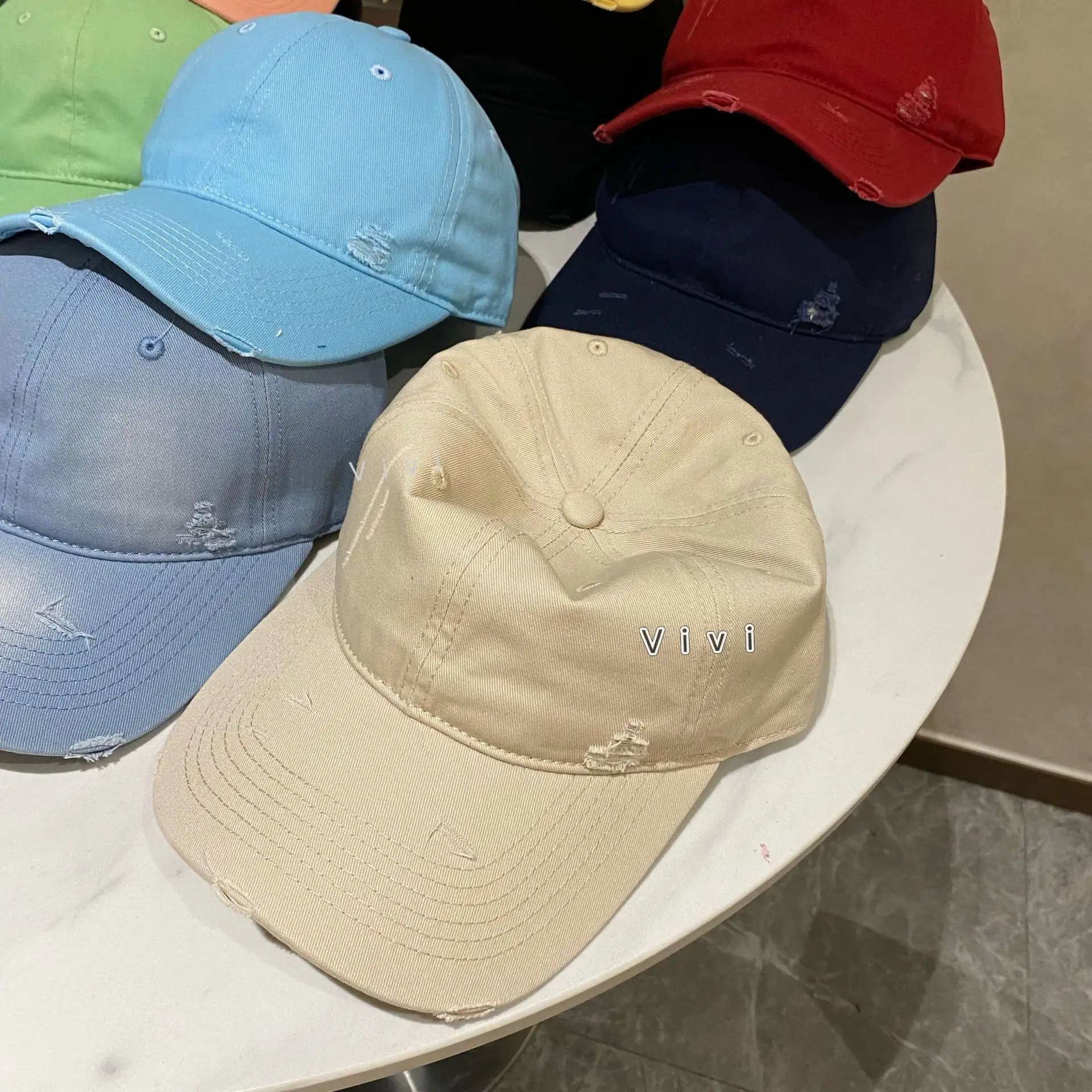 VIVI Beige Baseball Cap for Women Men Outdoor Sunscreen - Image 16