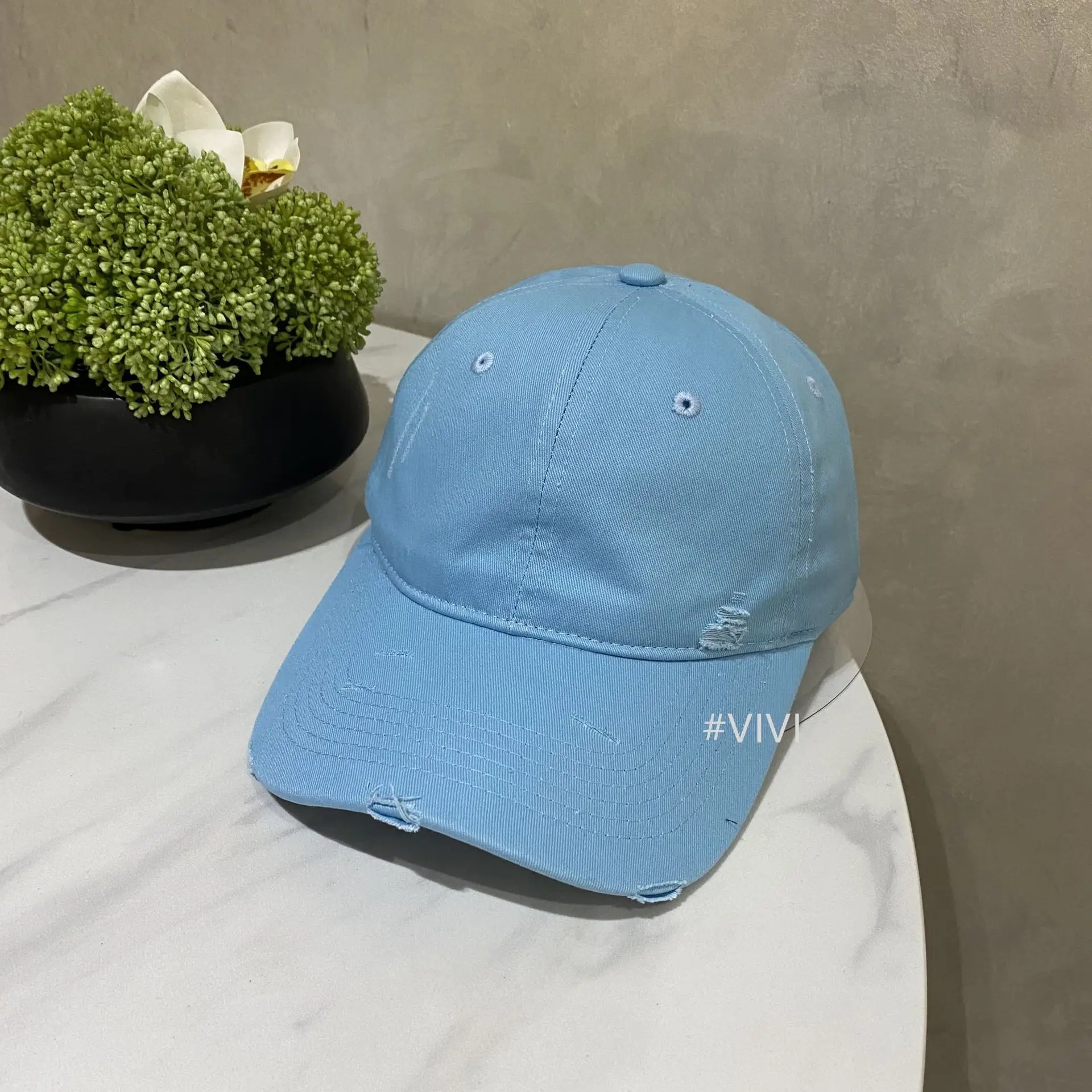 VIVI Beige Baseball Cap for Women Men Outdoor Sunscreen - Image 4