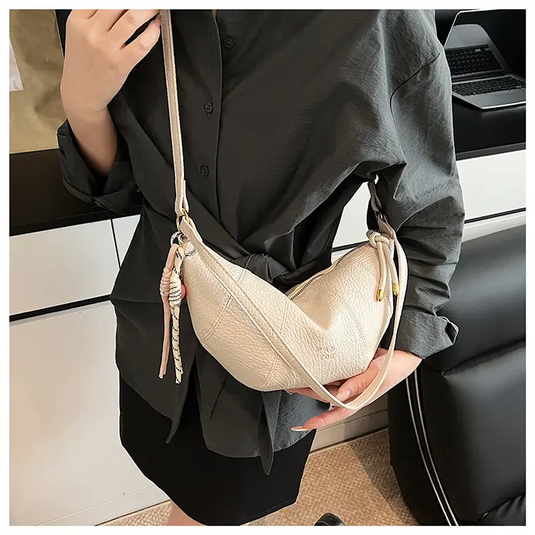 2026 French Style Niche Bags for Women, Cute Crossbody & Shoulder, Spring Summer Croissant Design — feature 22