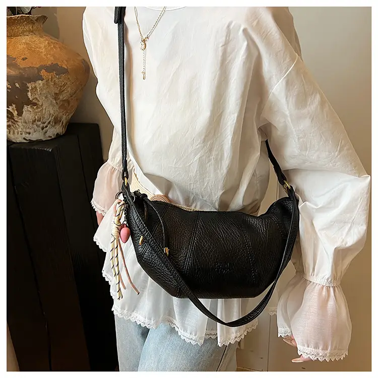 2026 French Style Niche Bags for Women, Cute Crossbody & Shoulder, Spring Summer Croissant Design — feature 31
