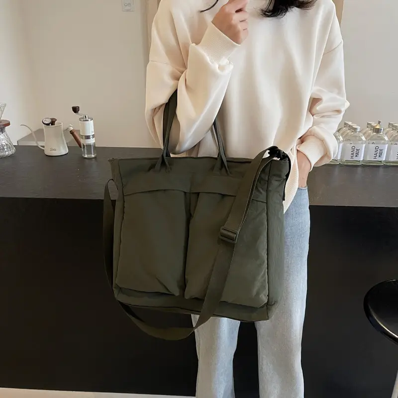 Japanese Style Crossbody Bag for Women, Large Capacity, Office Use