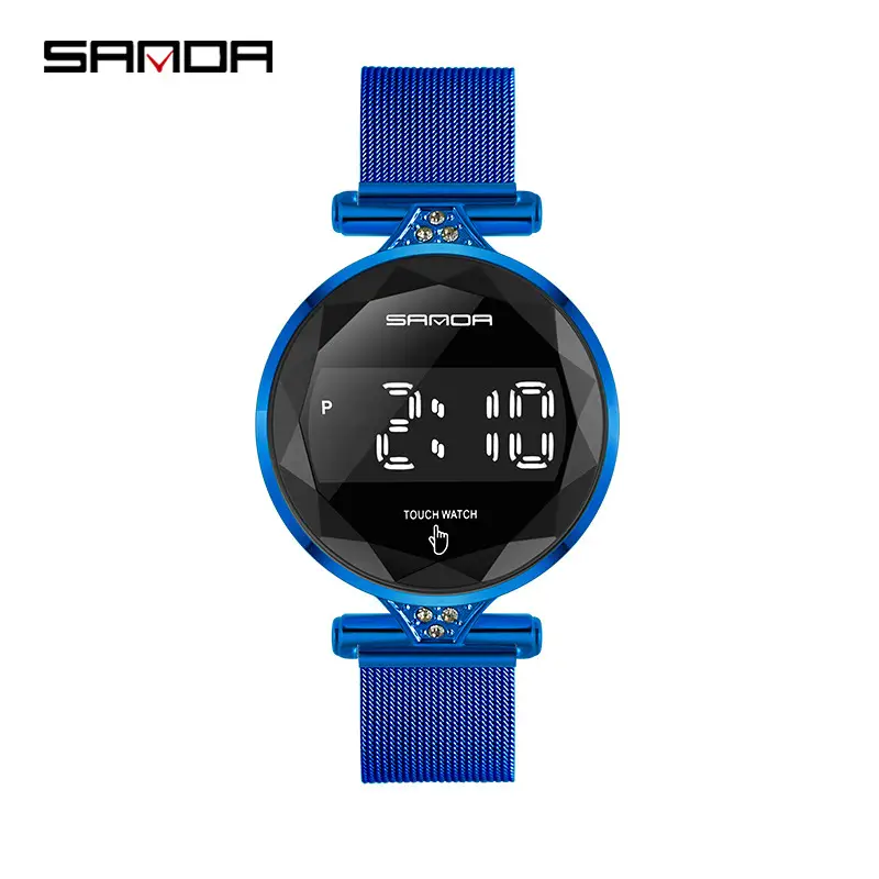 Sanda Gold Mesh Touch Screen Women's Watch - Image 3