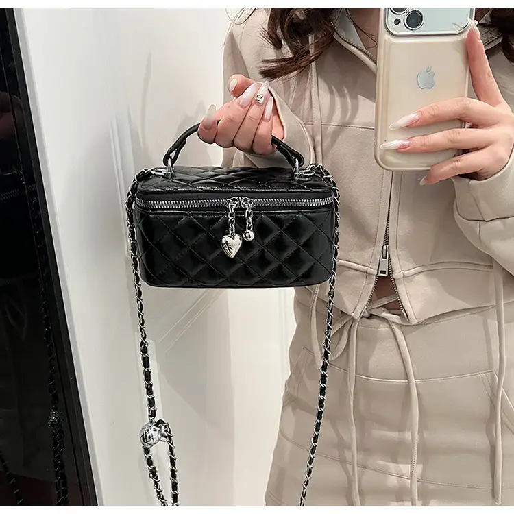 White Quilted Chain Bag for Women Spring 2026 — feature 21