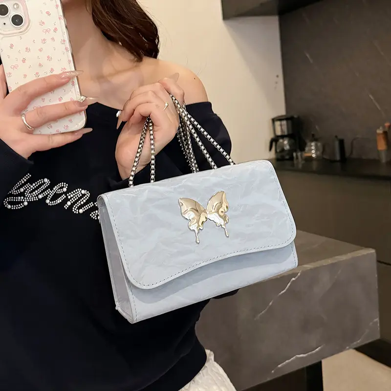 Pink Butterfly Crossbody Bag for Women 2025 Spring Summer - Image 7