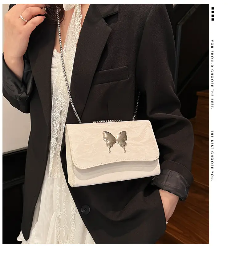 Pink Butterfly Crossbody Bag for Women 2025 Spring Summer — feature 2