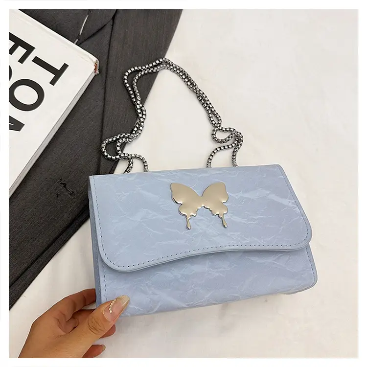 Pink Butterfly Crossbody Bag for Women 2025 Spring Summer - Image 3