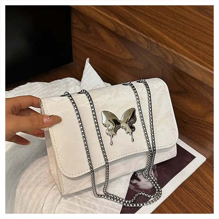 Pink Butterfly Crossbody Bag for Women 2025 Spring Summer - Image 4