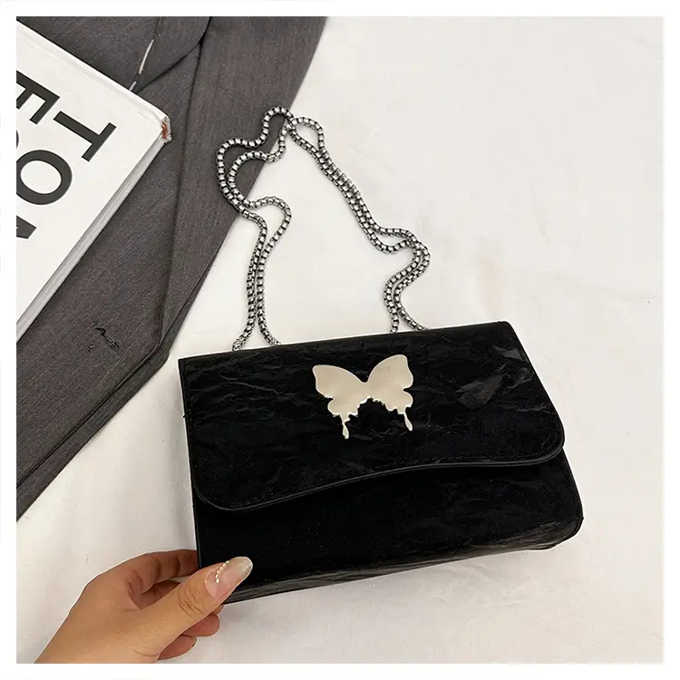 Pink Butterfly Crossbody Bag for Women 2025 Spring Summer - Image 5