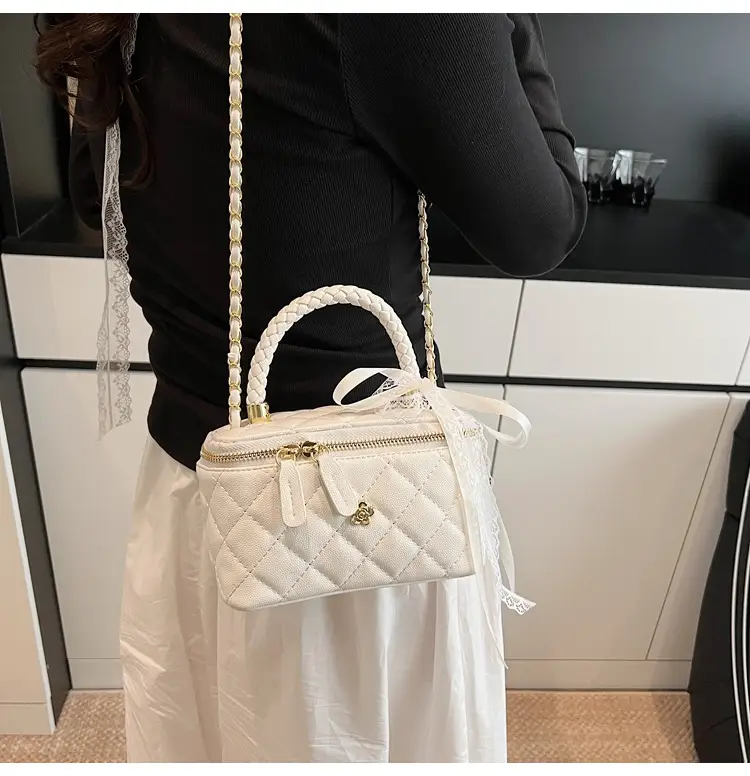 Pink Quilted Handheld Bag for Women 2026 — feature 11