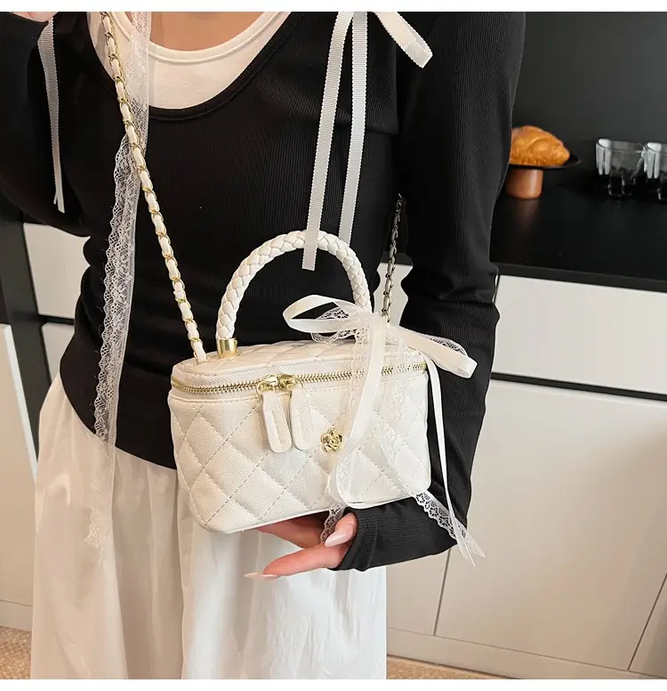 Pink Quilted Handheld Bag for Women 2026 — feature 12