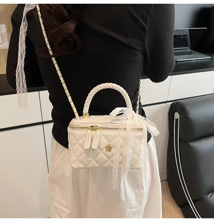 Pink Quilted Handheld Bag for Women 2026 — feature 14