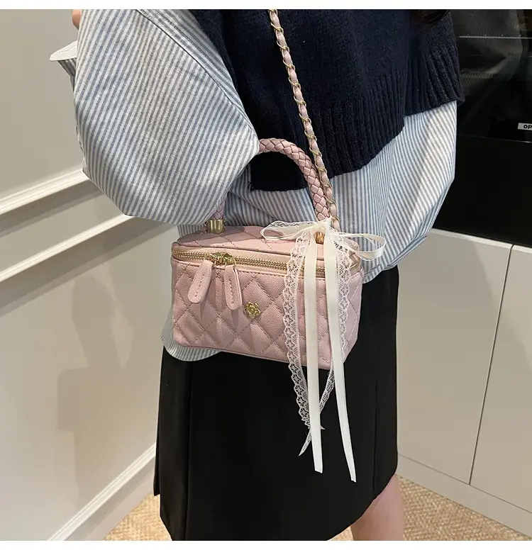 Pink Quilted Handheld Bag for Women 2026 — feature 16