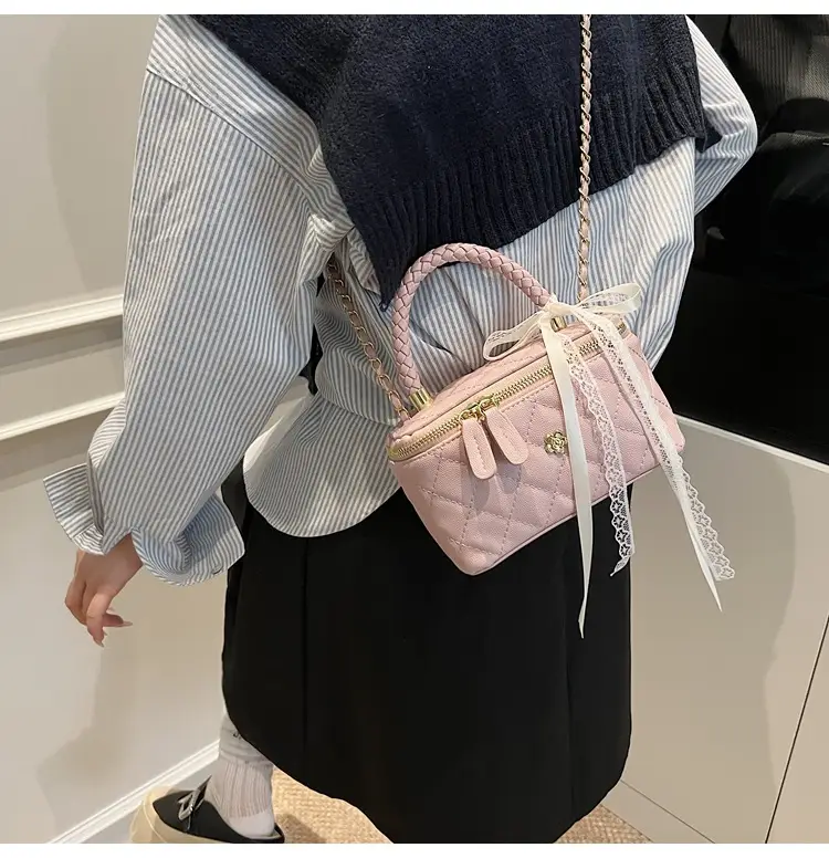 Pink Quilted Handheld Bag for Women 2026 — feature 19