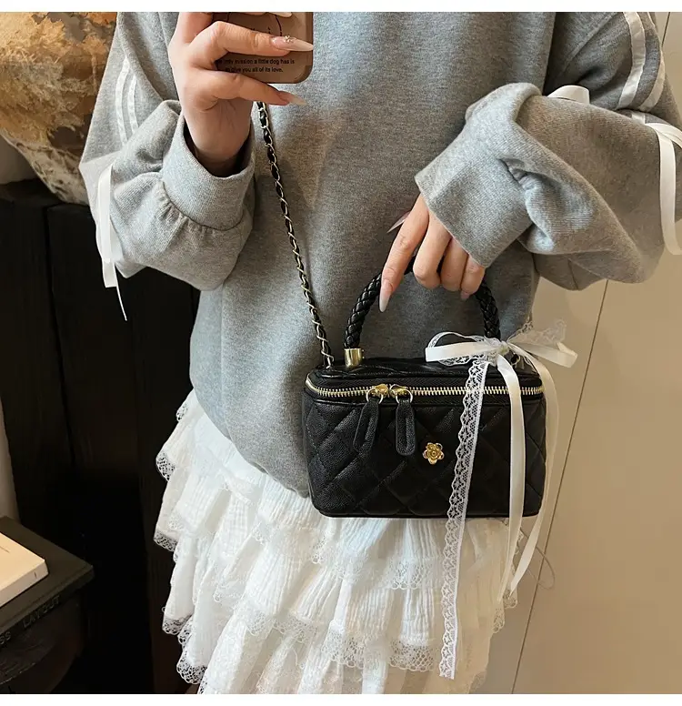 Pink Quilted Handheld Bag for Women 2026 — feature 24