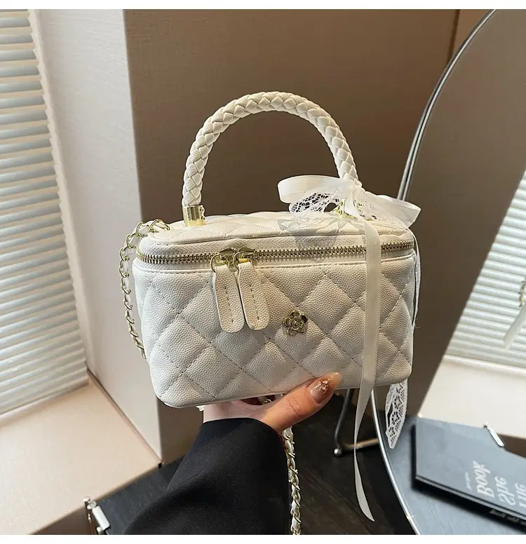 Pink Quilted Handheld Bag for Women 2026 — feature 33