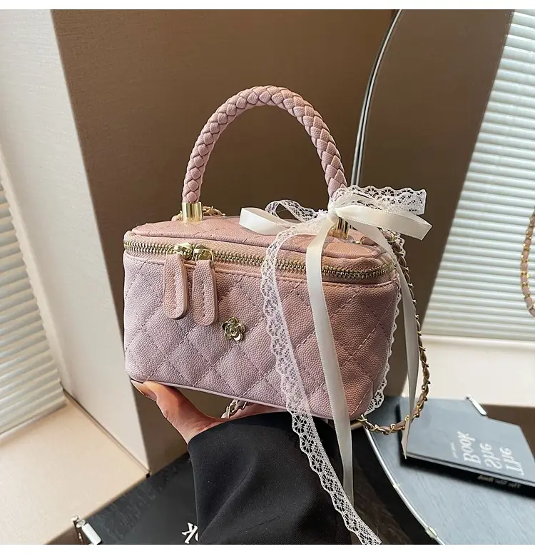 Pink Quilted Handheld Bag for Women 2026 — feature 36