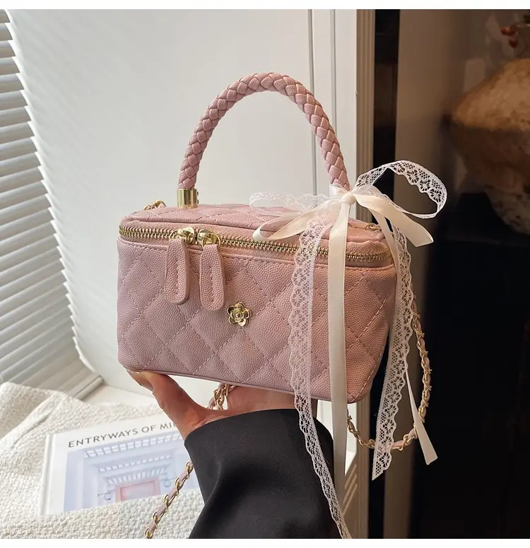 Pink Quilted Handheld Bag for Women 2026 — feature 42