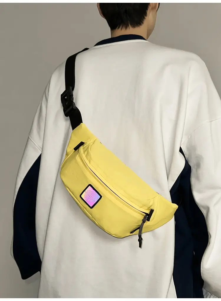 Stylish Crossbody Bag for Men White Blue Casual Travel Bag — feature 23