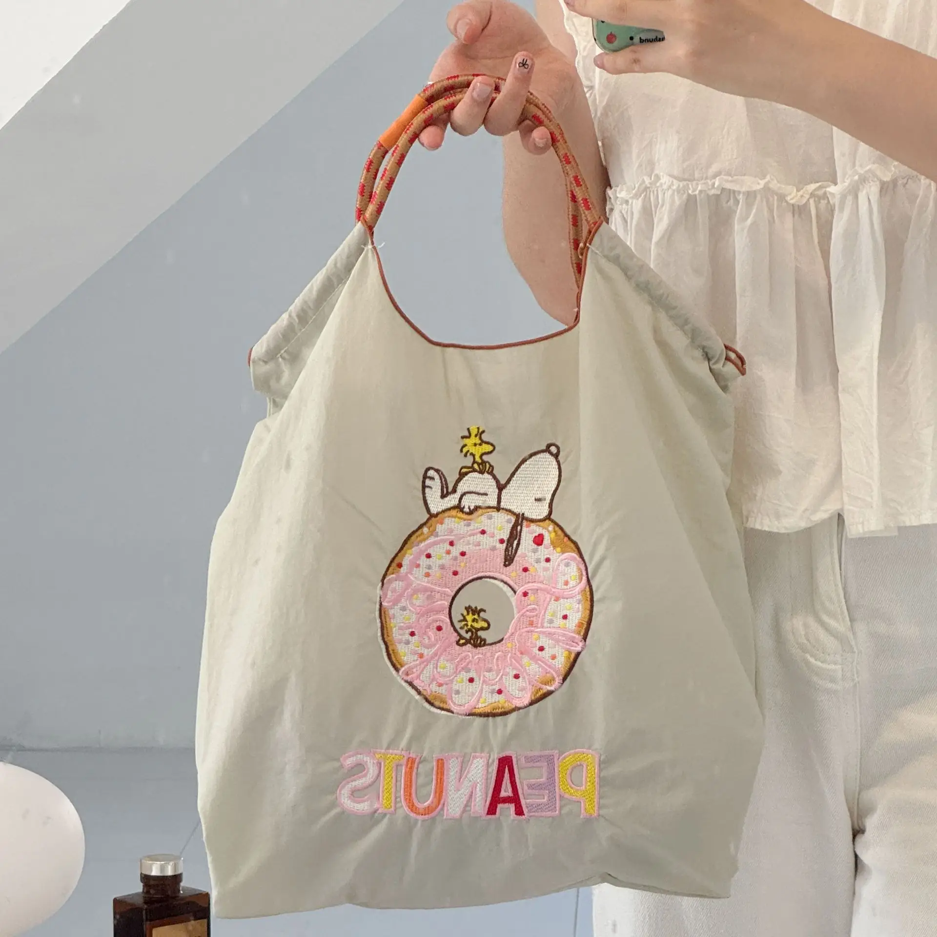 Japanese Style Embroidered Shoulder Bag for Women