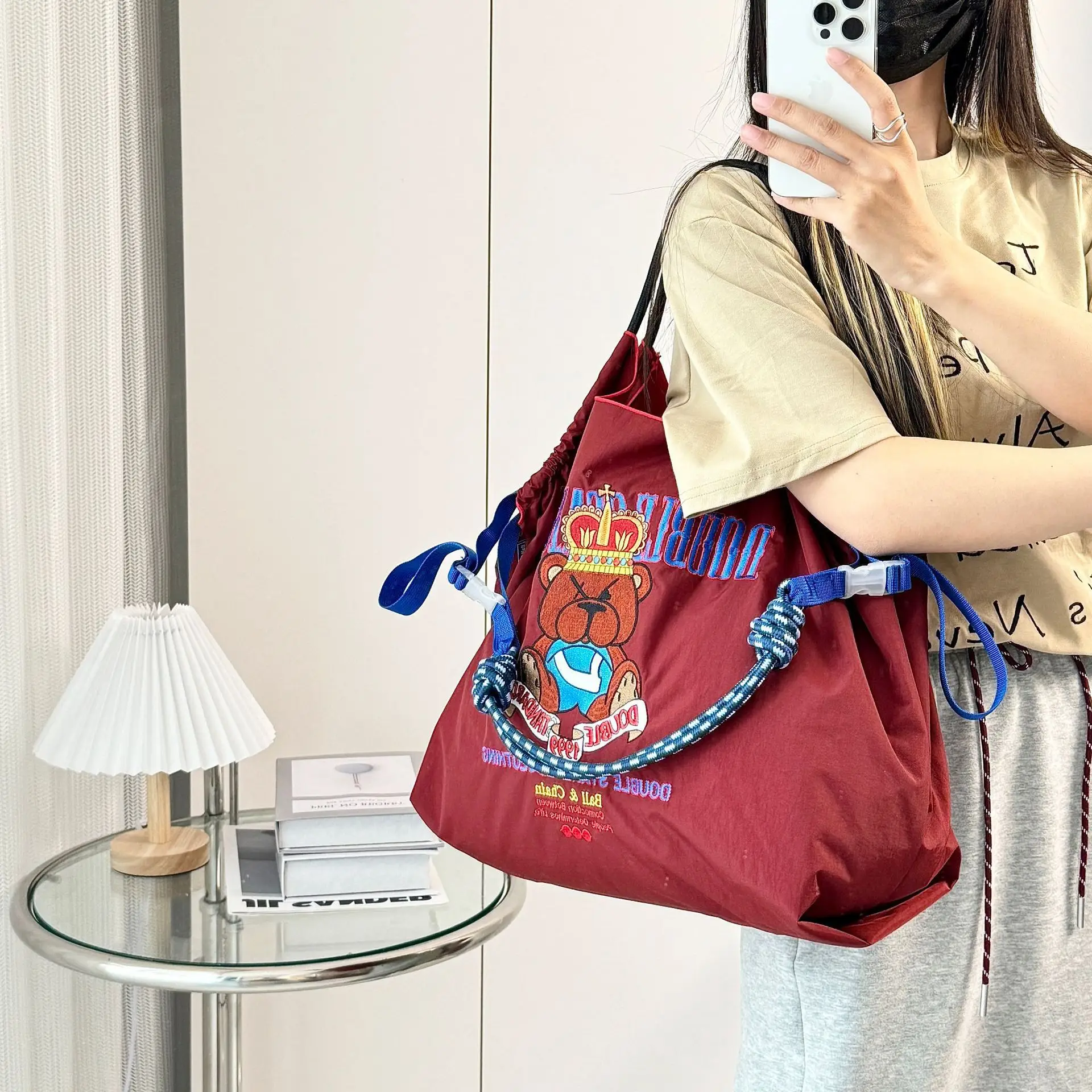 Japanese Style Embroidered Shoulder Bag for Women — feature 6