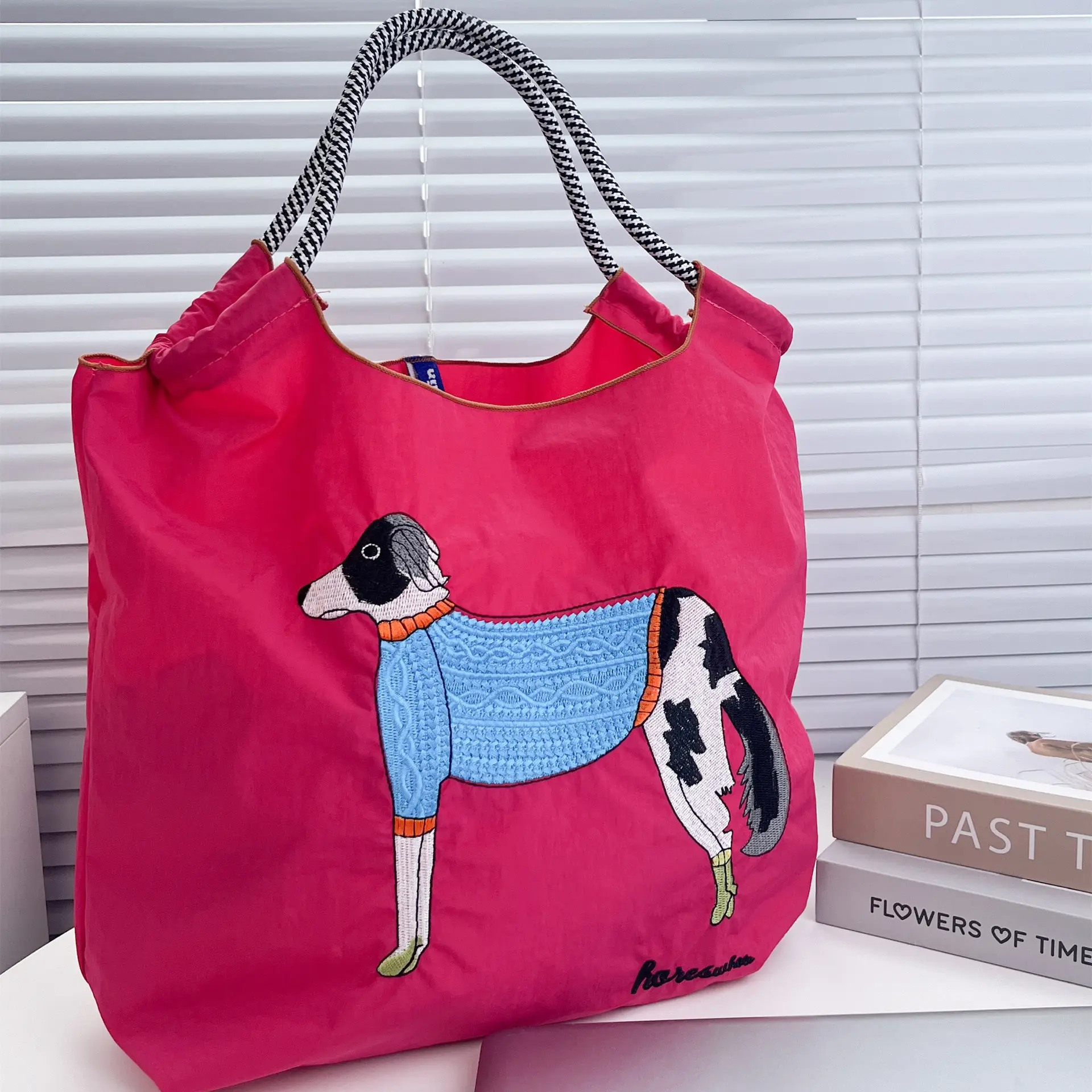 Japanese Style Embroidered Shoulder Bag for Women