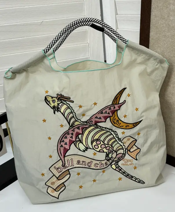Japanese Style Embroidered Shoulder Bag for Women