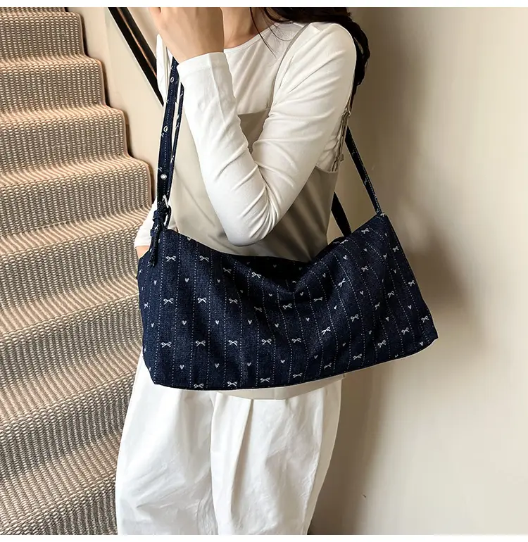 Blue Women's Large Tote Bag for Summer Commute — feature 26
