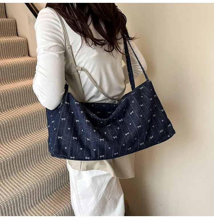 Blue Women's Large Tote Bag for Summer Commute — feature 27