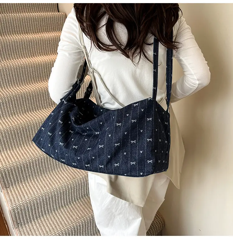 Blue Women's Large Tote Bag for Summer Commute — feature 28