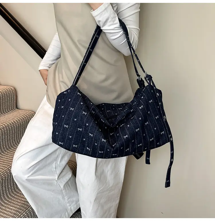 Blue Women's Large Tote Bag for Summer Commute — feature 33