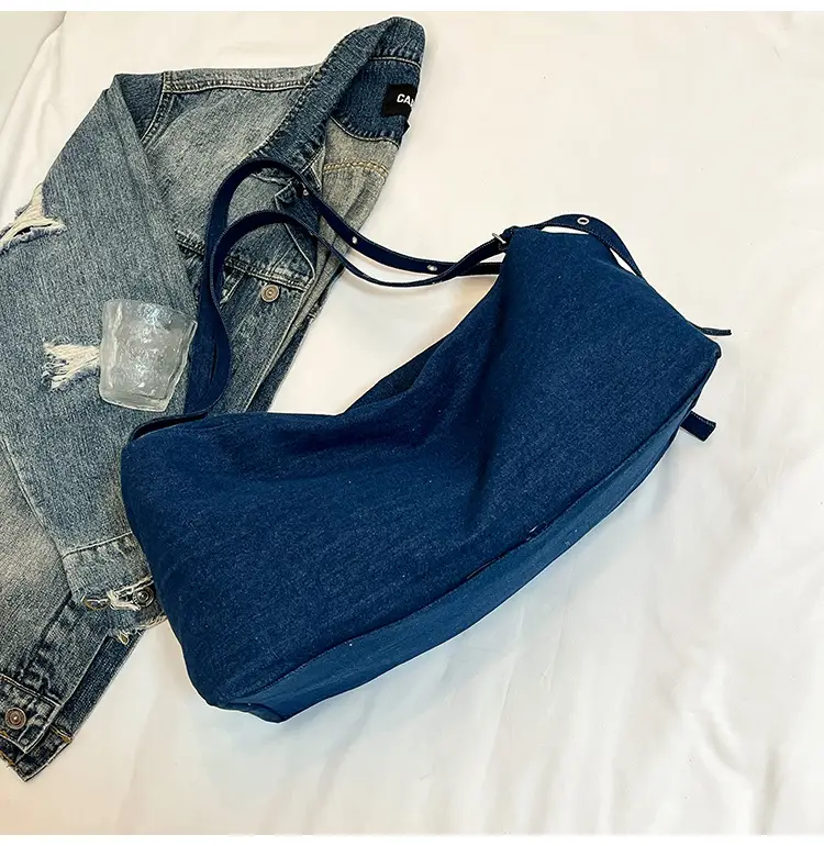 Blue Women's Large Tote Bag for Summer Commute — feature 34