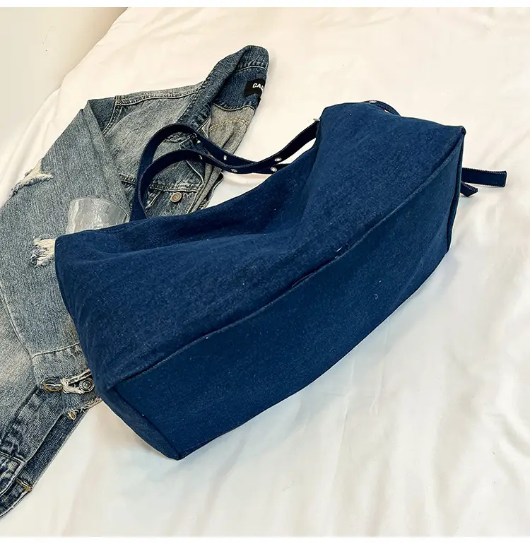 Blue Women's Large Tote Bag for Summer Commute — feature 37