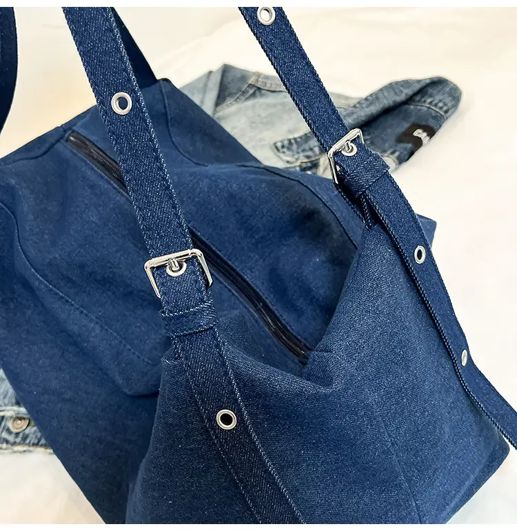 Blue Women's Large Tote Bag for Summer Commute — feature 39