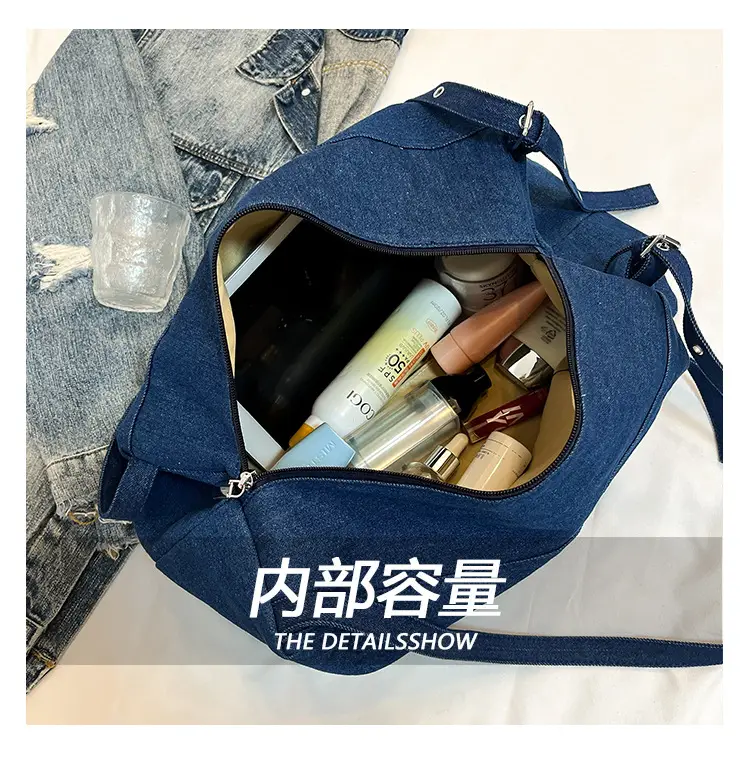 Blue Women's Large Tote Bag for Summer Commute — feature 7