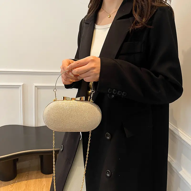 Elegant Chain Crossbody Bag for Women Tan - Image 7