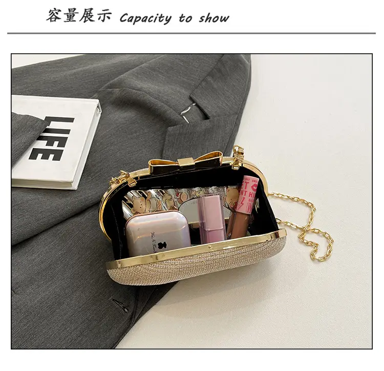 Elegant Chain Crossbody Bag for Women Tan — feature 10