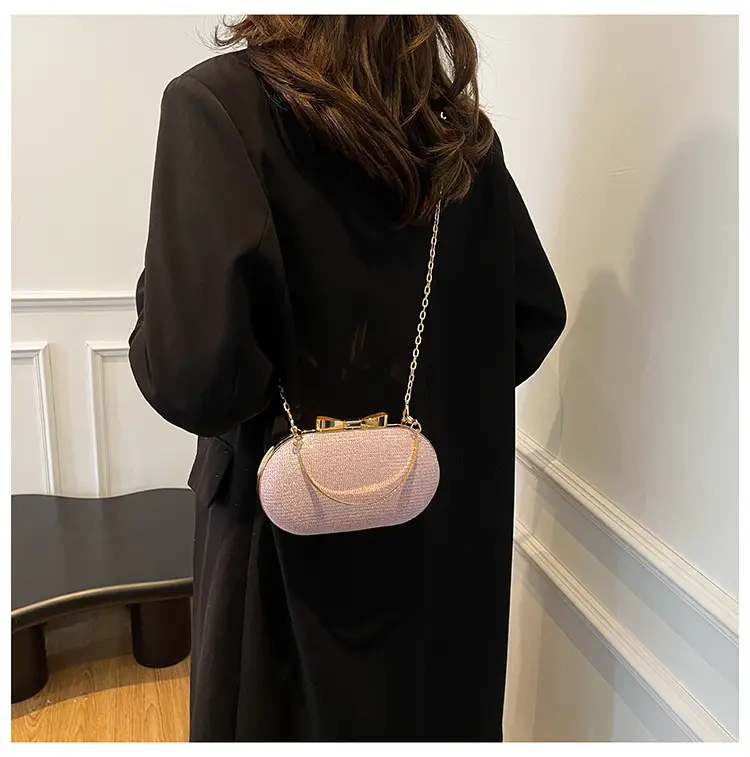 Elegant Chain Crossbody Bag for Women Tan — feature 13
