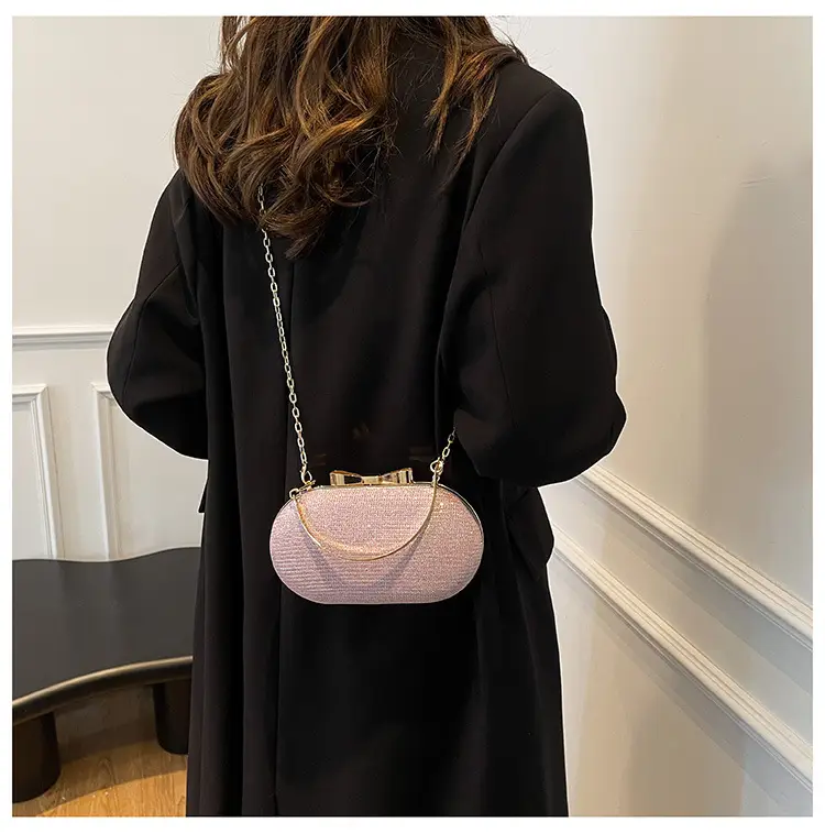 Elegant Chain Crossbody Bag for Women Tan — feature 14