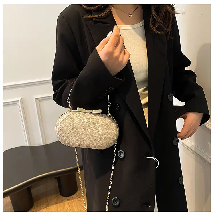 Elegant Chain Crossbody Bag for Women Tan — feature 16