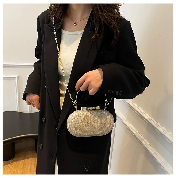Elegant Chain Crossbody Bag for Women Tan — feature 17