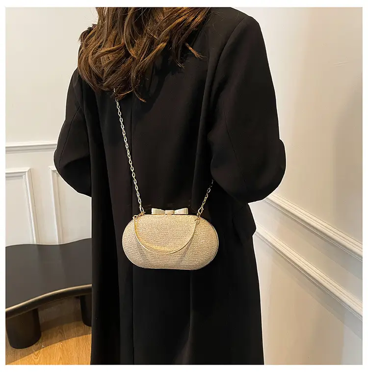 Elegant Chain Crossbody Bag for Women Tan — feature 18