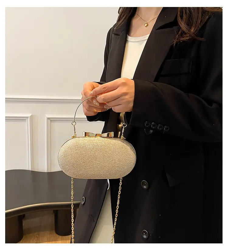 Elegant Chain Crossbody Bag for Women Tan — feature 2