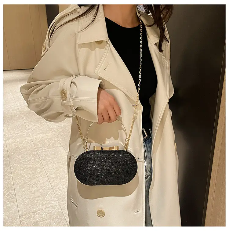 Elegant Chain Crossbody Bag for Women Tan — feature 24